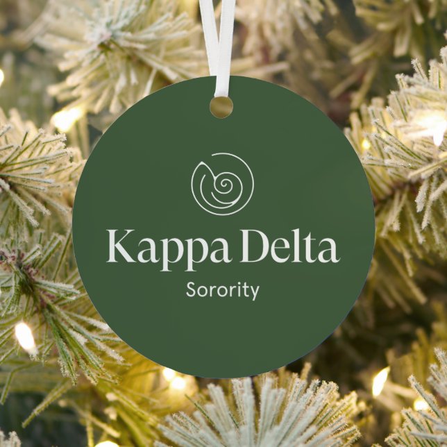 Kappa Delta Sorority Official Logo Metal Ornament (Insitu)