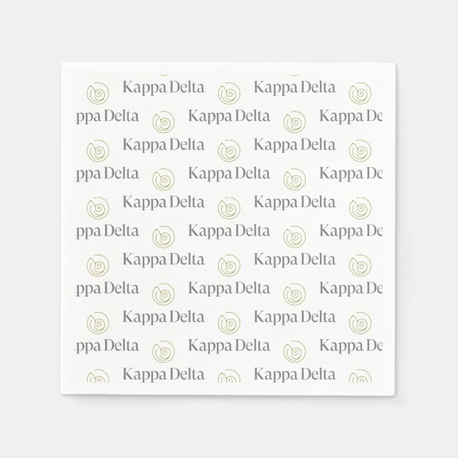 Kappa Delta Sorority Official Logo Napkins (Front)