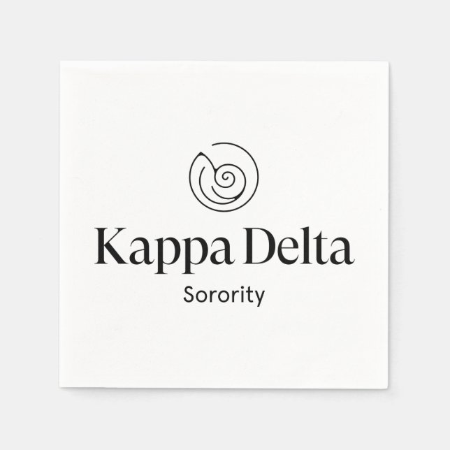 Kappa Delta Sorority Official Logo Napkins (Front)