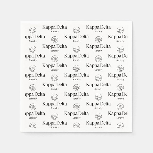 Kappa Delta Sorority Official Logo Napkins (Front)