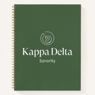 Kappa Delta Sorority Official Logo Notebook