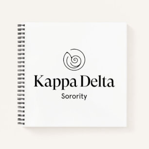 Kappa Delta Sorority Official Logo Notebook