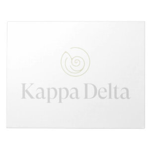Kappa Delta Sorority Official Logo Notepad