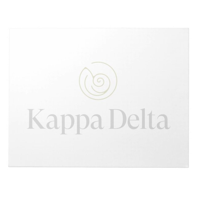 Kappa Delta Sorority Official Logo Notepad (Front)