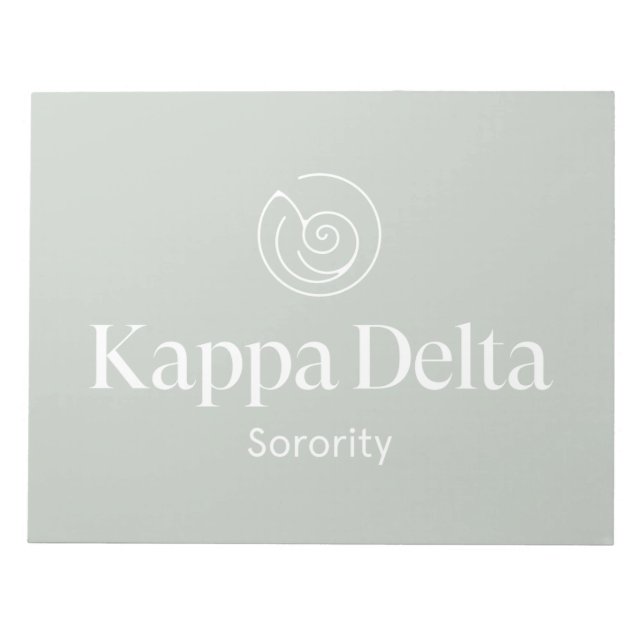 Kappa Delta Sorority Official Logo Notepad (Front)