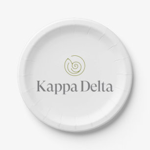Kappa Delta Sorority Official Logo Paper Plates