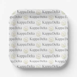 Kappa Delta Sorority Official Logo Paper Plates