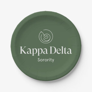 Kappa Delta Sorority Official Logo Paper Plates