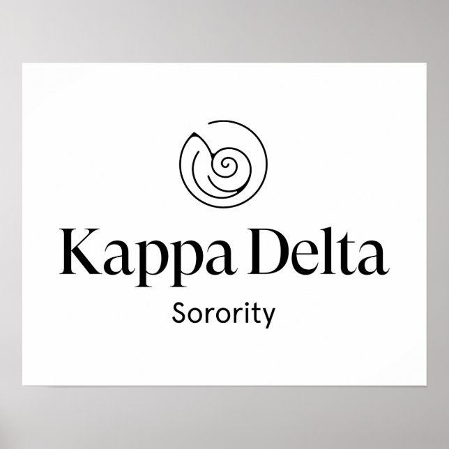 Kappa Delta Sorority Official Logo Poster (Front)