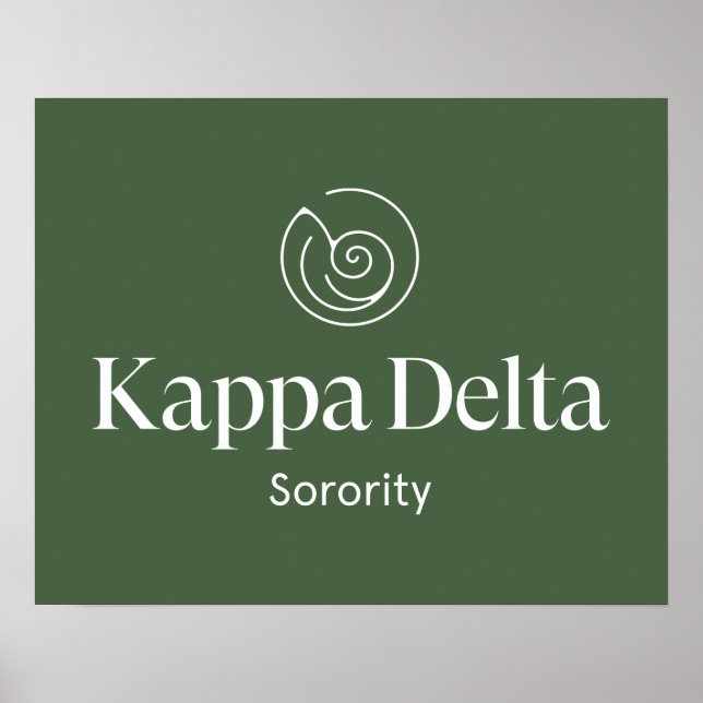 Kappa Delta Sorority Official Logo Poster (Front)