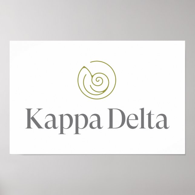 Kappa Delta Sorority Official Logo Poster (Front)