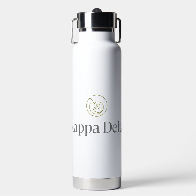 Kappa Delta Sorority Official Logo Water Bottle (Front)