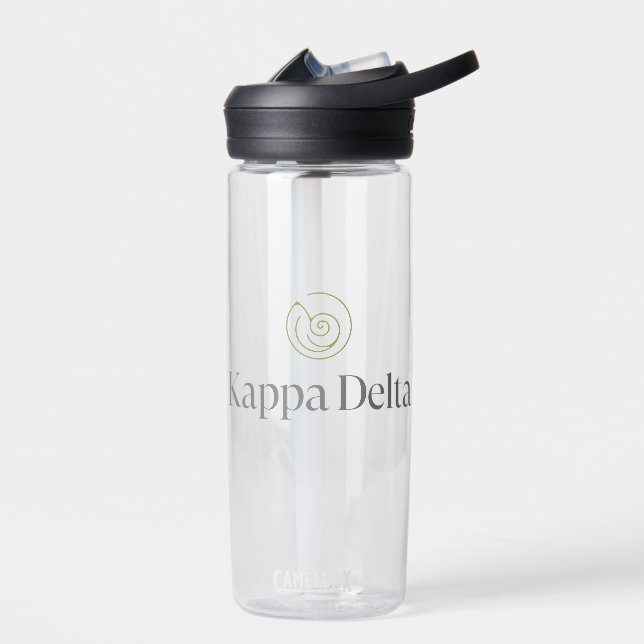Kappa Delta Sorority Official Logo Water Bottle (Left)