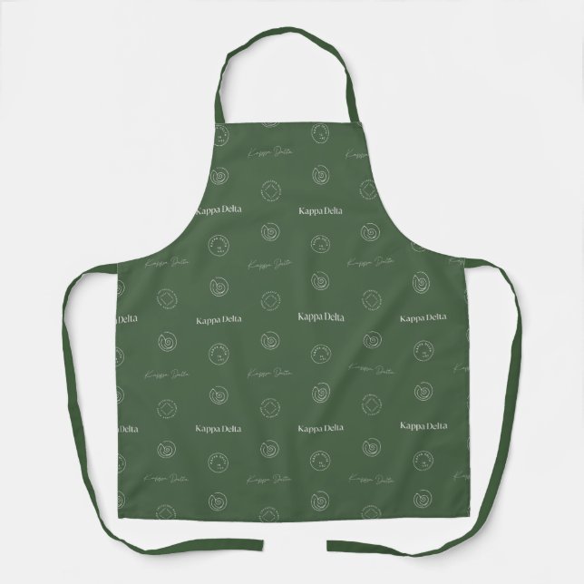 Kappa Delta Sorority Pattern Design Apron (Front)