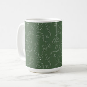 Kappa Delta Sorority Symbolic Pattern Design Coffee Mug