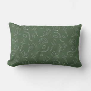 Kappa Delta Sorority Symbolic Pattern Design Lumbar Pillow