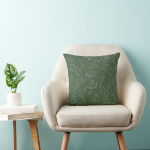 Kappa Delta Sorority Symbolic Pattern Design Throw Pillow