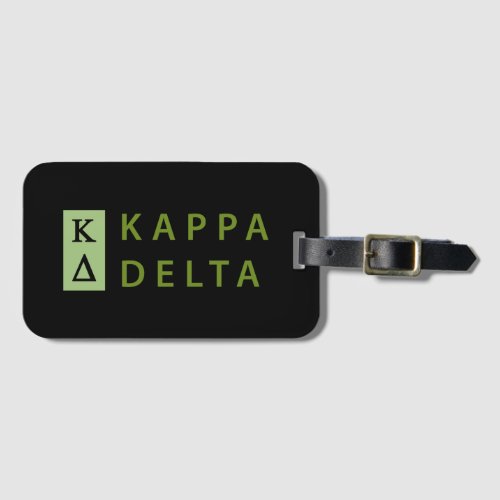 Kappa Delta Stacked Luggage Tag