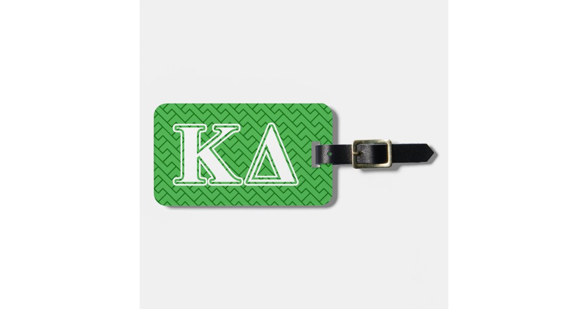 Kappa Alpha Theta - 2 insert w/diagonal stripes and letters