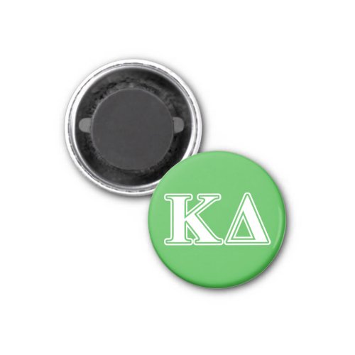 Kappa Delta White Letters Magnet