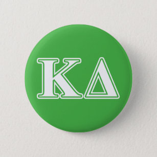 Kappa Delta White Letters Pinback Button