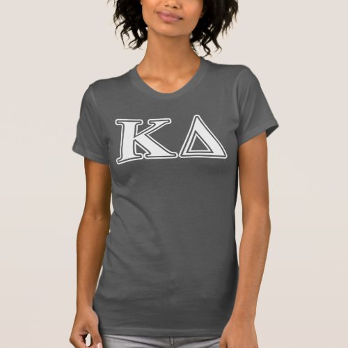 Kappa Delta White Letters T_Shirt