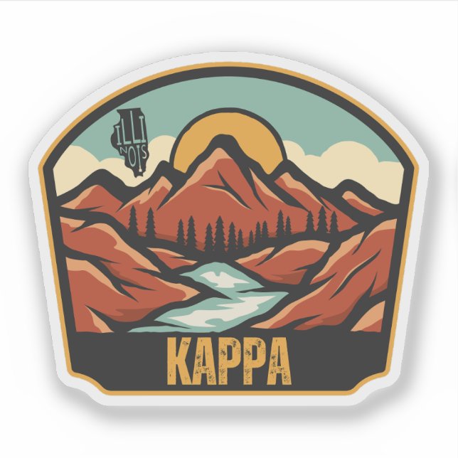 Kappa, Illinois  Sticker (Front)