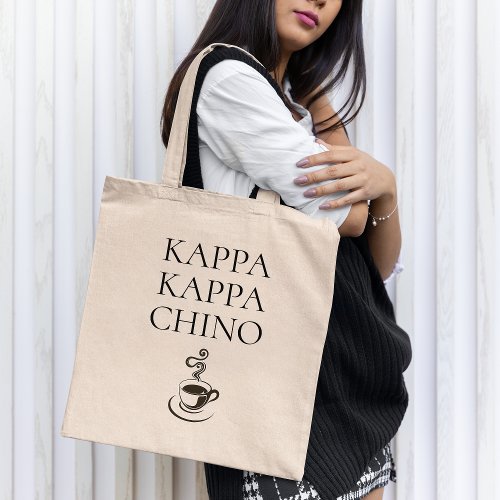 Kappa Kappa Chino Funny Coffee Lover Tote Bag