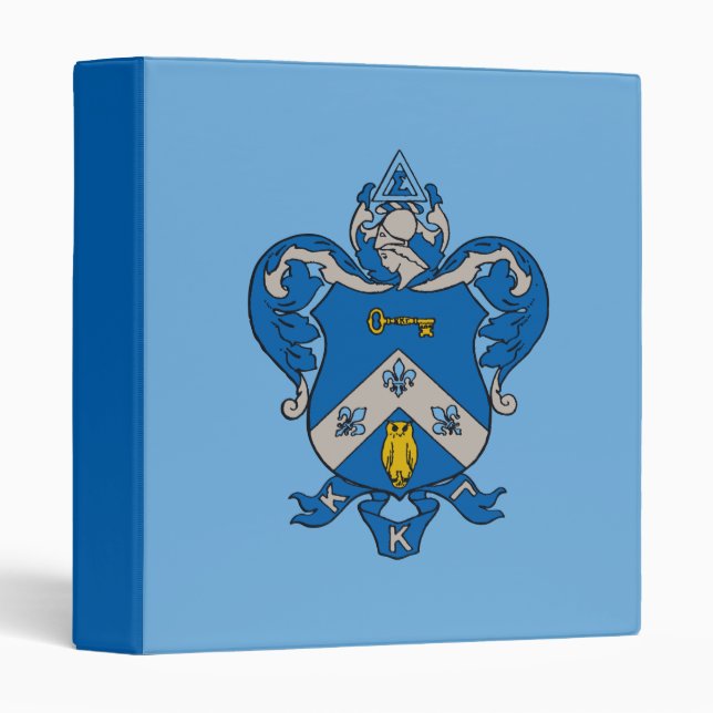 Kappa Kappa Gama Coat of Arms 3 Ring Binder (Front/Spine)