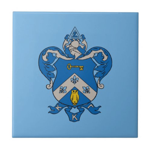 Kappa Kappa Gama Coat of Arms Ceramic Tile