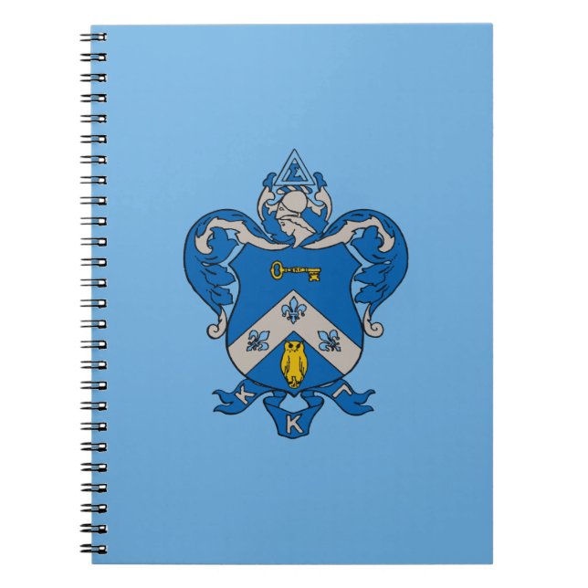 Kappa Kappa Gama Coat of Arms Notebook (Front)