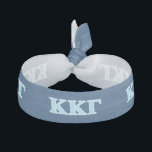 Kappa Kappa Gamma Baby Blue Letters Hair Tie<br><div class="desc">Check out these official Kappa Kappa Gamma designs! Personalize your own Greek merchandise on Zazzle.com! Click the Customize button to insert your own name, class year, or club to make a unique product. Try adding text using various fonts & view a preview of your design! Zazzle's easy to customize products...</div>