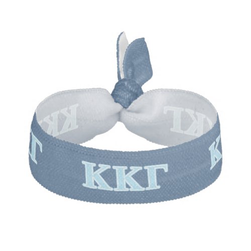 Kappa Kappa Gamma Baby Blue Letters Hair Tie