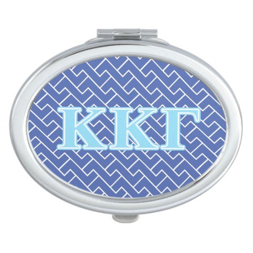 Kappa Kappa Gamma Baby Blue Letters Mirror For Makeup