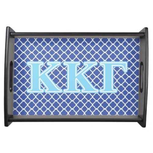 Kappa Kappa Gamma Baby Blue Letters Serving Tray