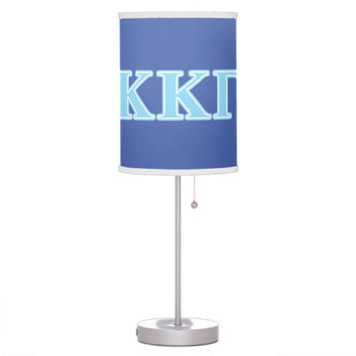 Kappa Kappa Gamma Baby Blue Letters Table Lamp