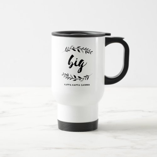 Kappa Kappa Gamma  Big Wreath Travel Mug