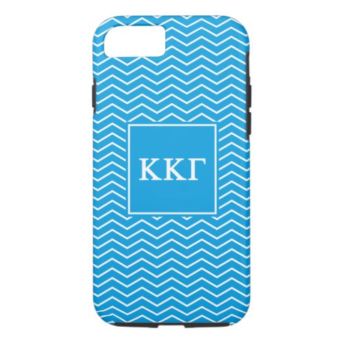 Kappa Kappa Gamma  Chevron Pattern iPhone 87 Case