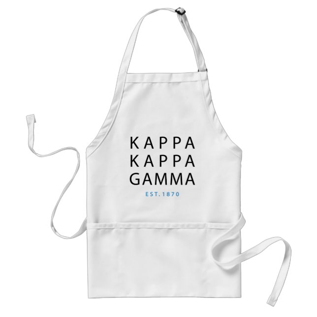 Kappa Kappa Gamma | Est. 1870 Adult Apron (Front)