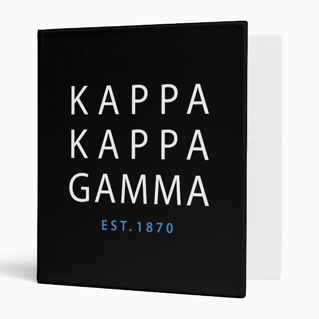 Kappa Kappa Gamma | Est. 1870 Binder (Front/Inside)