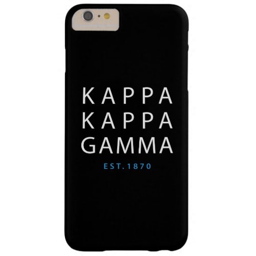 Kappa Kappa Gamma  Est 1870 Barely There iPhone 6 Plus Case