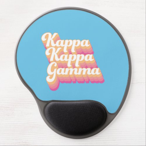 Kappa Kappa Gamma  Groovy Script Gel Mouse Pad