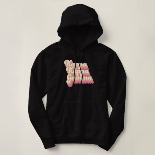 Kappa Kappa Gamma  Groovy Script Hoodie