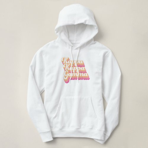 Kappa Kappa Gamma  Groovy Script Hoodie