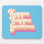 Kappa Kappa Gamma | Groovy Script Mouse Pad at Zazzle