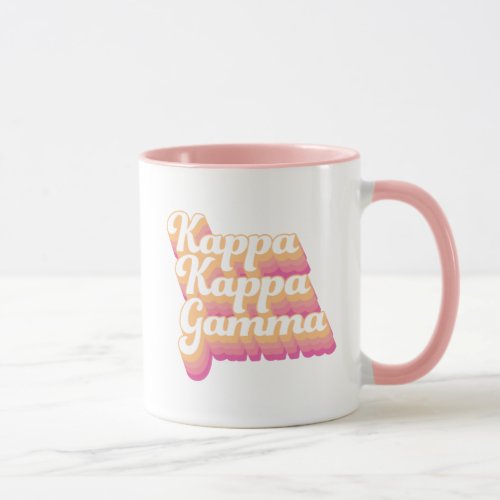 Kappa Kappa Gamma  Groovy Script Mug