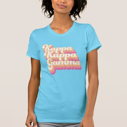 Kappa Kappa Gamma  Groovy Script T_Shirt