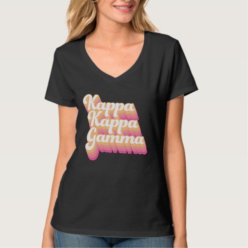 Kappa Kappa Gamma  Groovy Script T_Shirt
