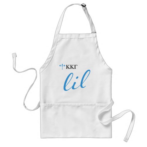 Kappa Kappa Gamma  Lil Script Adult Apron