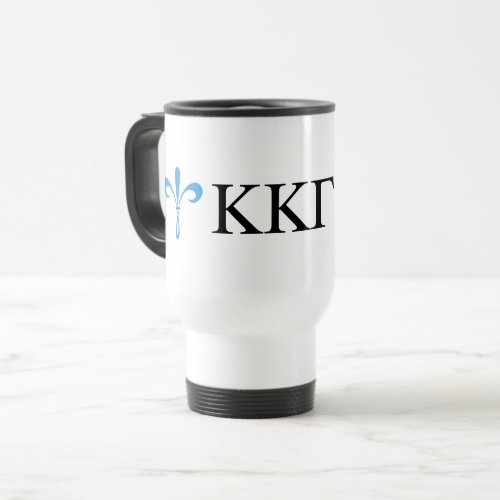Kappa Kappa Gamma  Lil Script Travel Mug